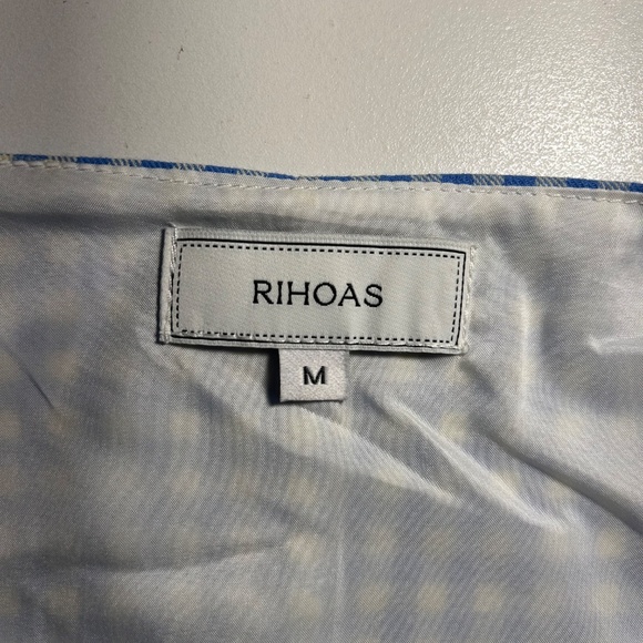 Blue Gingham Mini Dress - Size M - Picture 4 of 4